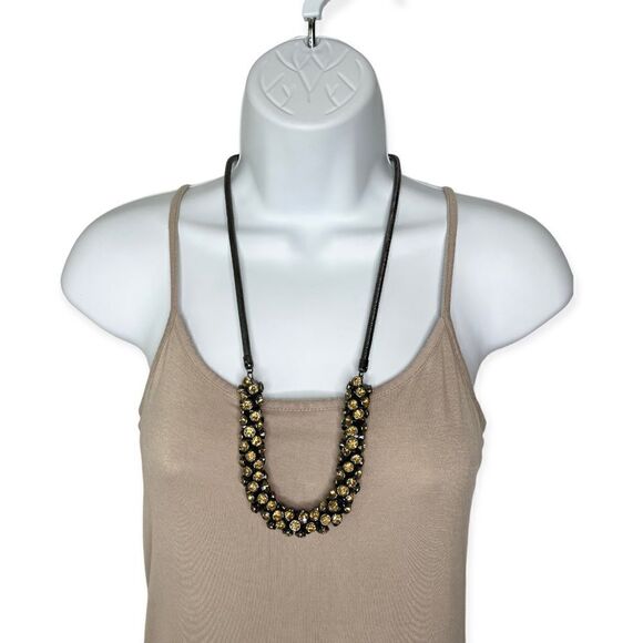 Chico’s Amber Stone Snake Chain Necklace & Bracelet Set - Picture 6 of 8